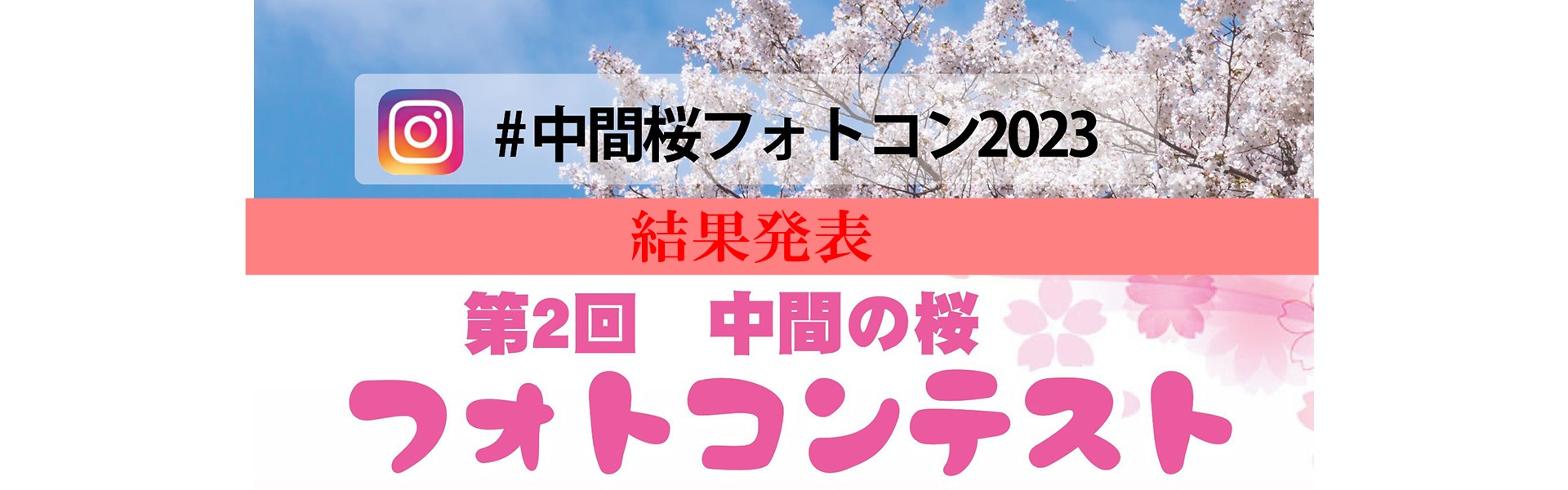 第2回中間市の桜フォトコンテスト結果発表